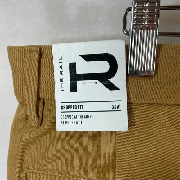 NEW The Rail Pleated Front  Cropped Raw Hem Pants - Picture 8 of 12
